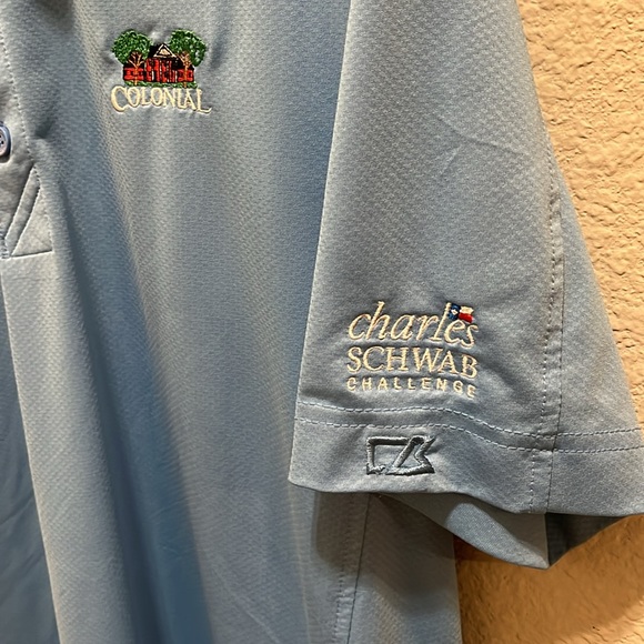 Blue cutter and bank Colonial golf course shirt - Picture 4 of 4